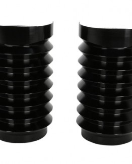 BLACK RETRO NESS FORK BOOT COVERS