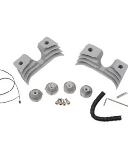 SILVER FINNED SPARK PLUG/HEAD BOLT COVERS