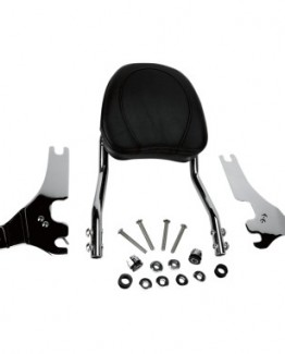 CHROME TOURING QUICK-DETACH PASSENGER BACKREST WITH MOUNTING KIT