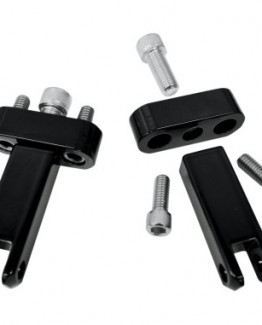 GLOSS BLACK PASSENGER FOOTPEG MOUNTING KIT