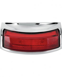 CHROME/RED REAR FENDER TIP LIGHT