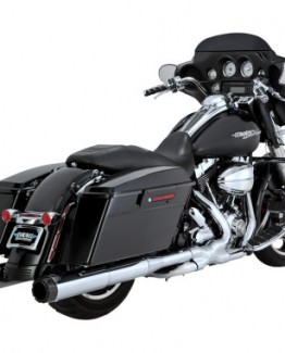CHROME/CARBON FIBER 4 1/2" HI-OUTPUT SLIP-ON MUFFLERS
