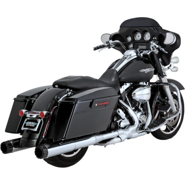 CHROME/CARBON FIBER 4 1/2″ HI-OUTPUT SLIP-ON MUFFLERS CHROME/CARBON FIBER 4 1/2" HI-OUTPUT SLIP-ON MUFFLERS