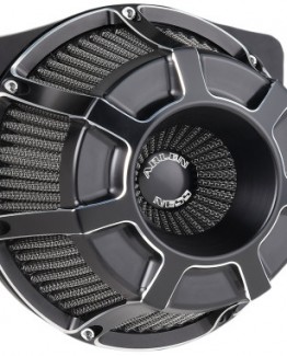 BLACK INVERTED SERIES BEVELED AIR CLEANER KIT