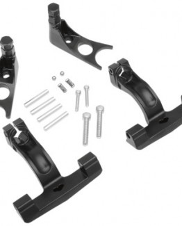 BLACK PASSENGER FLOORBOARD MOUNT KIT